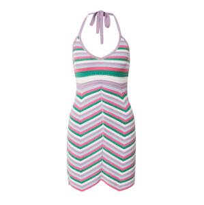 ONLY Úpletové šaty 'MICCA'  světlemodrá / tmavě zelená / světle fialová / pink / bílá