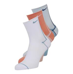 NIKE Sportovní ponožky  světlemodrá / tmavě modrá / oranžová / bílá