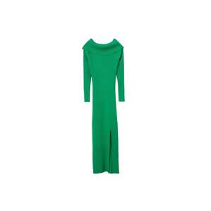 MANGO Úpletové šaty 'Sharpei' zelená
