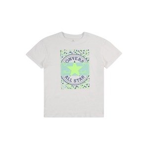 CONVERSE Tričko 'BOYFRIEND'  bílá / marine modrá / svítivě zelená / nefritová