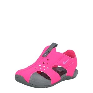 Nike Sportswear Otevřená obuv 'Sunray Protect 2'  šedá / pink