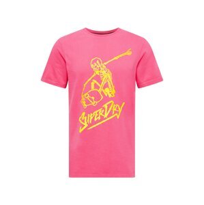 Superdry Tričko 'Cali'  žlutá / pink