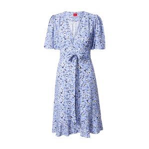 HUGO Letní šaty 'Kerbati'  světlemodrá / tmavě modrá / bílá