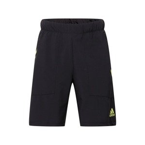 ADIDAS SPORTSWEAR Sportovní kalhoty světle žlutá / černá