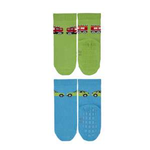 STERNTALER Ponožky  světle zelená / modrá / červená