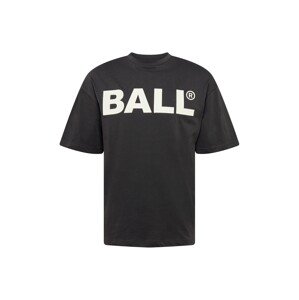 Ball Tričko 'BALL'  černá / bílá