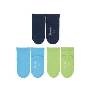 STERNTALER Ponožky  bílá / námořnická modř / azurová modrá / jablko