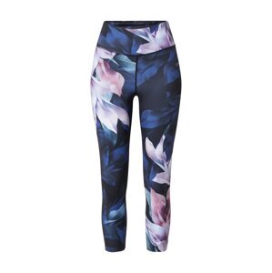 4F Sportovní kalhoty  tmavě modrá / bílá / růžová