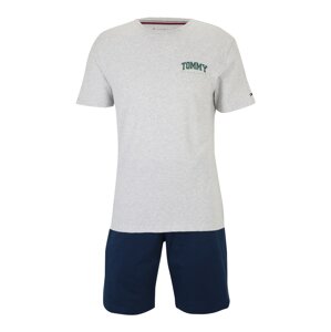 Tommy Hilfiger Underwear Pyžamo krátké  šedý melír / námořnická modř / zelená