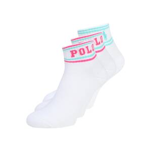 Polo Ralph Lauren Ponožky  bílá / pink / tyrkysová