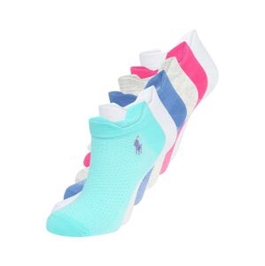 Polo Ralph Lauren Ponožky  chladná modrá / bílá / pink / šedý melír / tyrkysová