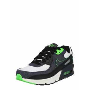 Nike Sportswear Tenisky 'Air Max 90'  modrá džínovina / svítivě zelená / černá / bílá