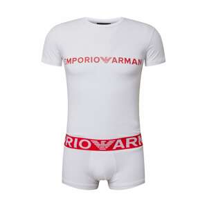 Emporio Armani Pyžamo krátké  červená / bílá