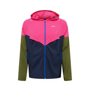 NIKE Sportovní bunda  námořnická modř / olivová / pink