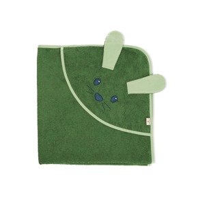 STERNTALER Plážový ručník 'Kinni'  tmavě zelená / zelená