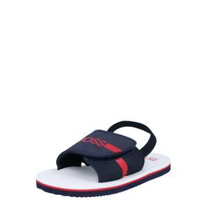 BOSS Kidswear Plážová/koupací obuv  marine modrá / červená