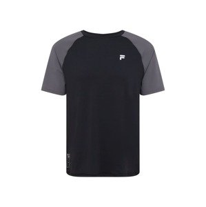 FILA Funkční tričko 'RAGEWITZ' tmavě šedá / černá / bílá