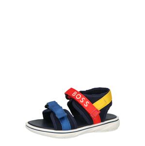 BOSS Kidswear Otevřená obuv  tmavě modrá / modrá / červená / žlutá