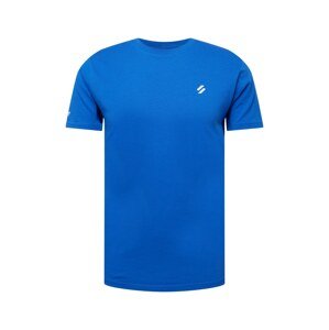Superdry Funkční tričko  královská modrá / bílá