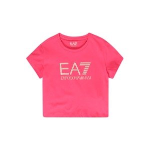 EA7 Emporio Armani Tričko  pink / béžová