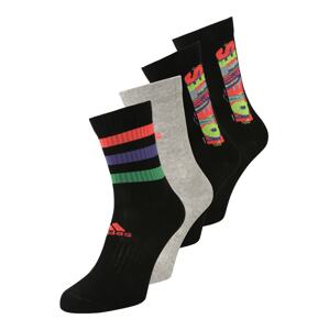 ADIDAS SPORTSWEAR Sportovní ponožky šedý melír / světle zelená / světle červená / černá
