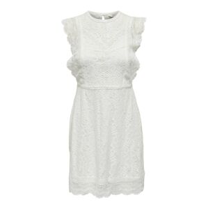 ONLY Koktejlové šaty 'New Karo'  bílá