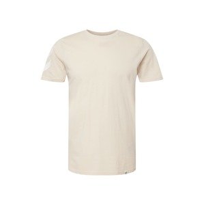 Hummel Funkční tričko  béžová / bílá
