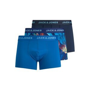 JACK & JONES Boxerky 'CANARY'  modrá / tmavě modrá / žlutá / zelená / oranžově červená