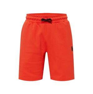 Superdry Sportovní kalhoty  svítivě oranžová / černá