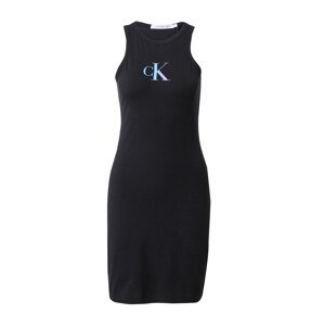 Calvin Klein Jeans Letní šaty  světlemodrá / černá
