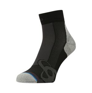 ODLO Sportovní ponožky  černá / tmavě šedá / šedý melír / modrá