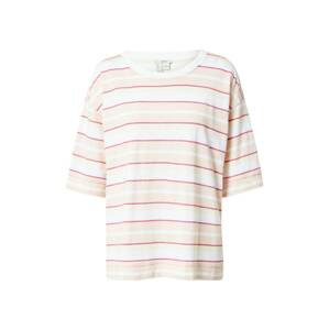 ESPRIT Tričko  bílá / béžová / pink