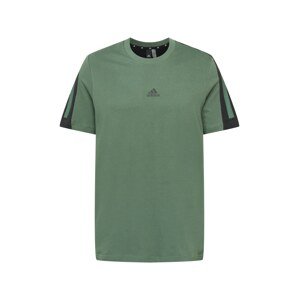 ADIDAS SPORTSWEAR Funkční tričko  tmavě zelená / černá