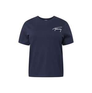 Tommy Jeans Curve Tričko  námořnická modř / bílá