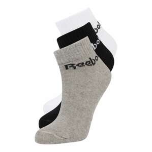 Reebok Sport Sportovní ponožky  světle šedá / černá / bílá
