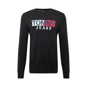 Tommy Jeans Svetr  marine modrá / grenadina / černá / bílá