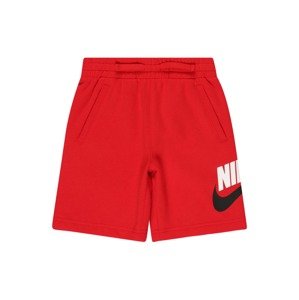 Nike Sportswear Kalhoty 'CLUB'  červená / bílá / černá