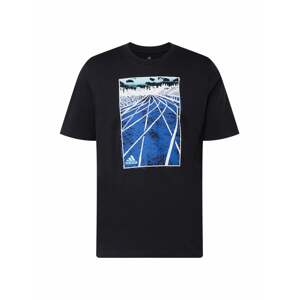ADIDAS SPORTSWEAR Funkční tričko  modrá / světlemodrá / černá / bílá
