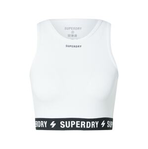 Superdry Top  bílá / černá