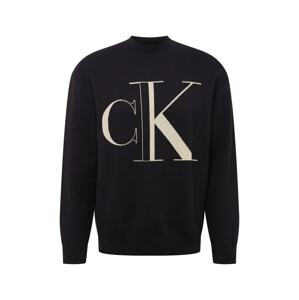Calvin Klein Jeans Svetr  režná / černá