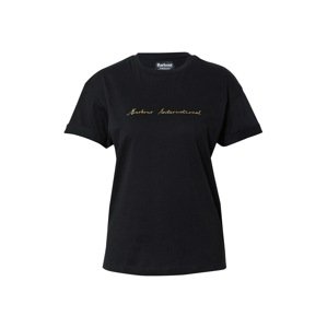 Barbour International Tričko zlatá / černá