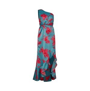 Chi Chi London Společenské šaty  azurová modrá / pink / malinová
