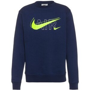 Nike Sportswear Mikina námořnická modř / svítivě zelená