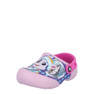 Crocs Plážová/koupací obuv modrá / světlemodrá / pink / fuchsiová