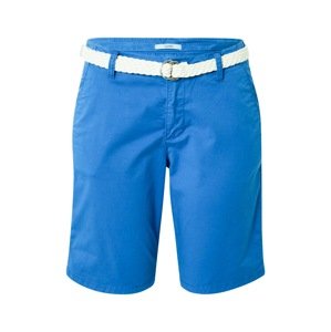 ESPRIT Chino kalhoty  nebeská modř / bílá