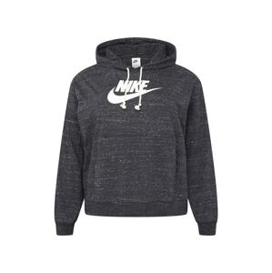 Nike Sportswear Mikina  černá / bílá / černý melír