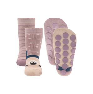 EWERS Ponožky  béžová / růžová / bílá