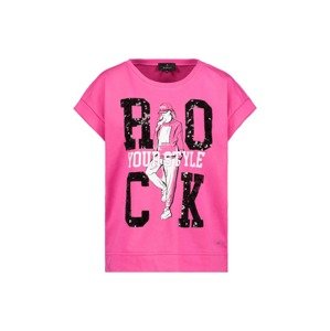 monari Mikina 'Frau Rock'  pink / černá / bílá