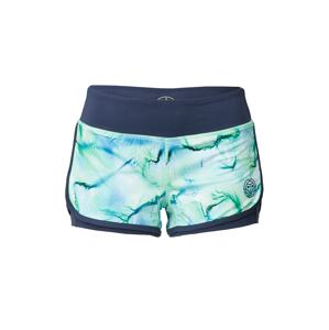 BIDI BADU Sportovní kalhoty 'Chidera'  modrá / námořnická modř / světle zelená / bílá