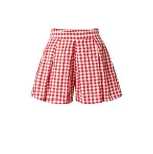 Koton Kalhoty se sklady v pase červená / bílá